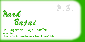 mark bajai business card